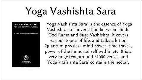 Yoga Vashista Sara